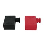 Techspan tech-692689 Black/Red Battery Terminal Covers Left Elbow