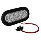Techspan Tech-705142 Red Diodes/Clear Lens LED Oval Stop/Turn/Tail Lamp