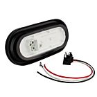 Techspan Tech-705143 Amber Diodes/Clear Lens LED Oval Turn/Tail Lamp