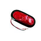 Techspan Tech-706222 Red Incandescent Oval Stop/Turn/Tail Lamp