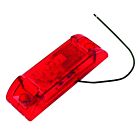 Techspan Tech-712192 Red LED 2"x6" Clearance/Marker Lamp with Reflective Lens
