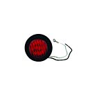 Techspan Tech-712242 Red LED 2" Round Clearance/Marker Lamp