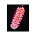 Techspan Tech-735204 Red Diodes/Clear Lens LED Oval Stop/Turn/Tail Lamp