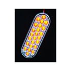 Techspan Tech-735205 Amber Diodes/Clear Lens LED Oval Turn/Tail Lamp