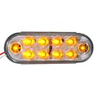 Techspan Tech-735207 Amber Diodes/Clear Lens LED Oval Turn/Tail Lamp
