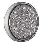 Techspan Tech-735212 Red Diodes/Clear Lens LED 4" Round Stop/Turn/Tail Lamp