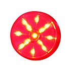 Techspan Tech-735372 Red Diodes/Clear Lens LED 2-1/2" Round Clearance/Marker Lamp