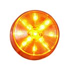 Techspan Tech-735373 Amber Diodes/Clear Lens LED 2-1/2" Round Clearance/Marker Lamp