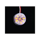 Techspan Tech-735377 Amber Diodes/Clear Lens LED 2" Round Clearance/Marker Lamp