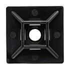 Techspan tech-762938 Black Cable Tie Mounts (Pack of 100)