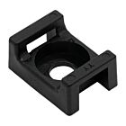 Techspan tech-762942 Black Cable Tie Mounts for Ties (Pack of 100)