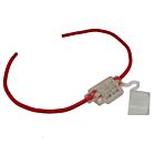 Techspan Tech-764120 Red Wire/Clear Holder Fuse Holders (Pack of 25)