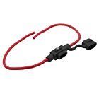 Techspan Tech-764153 Red Wire/Black Holder Fuse Holders (Pack of 25)