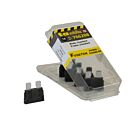 Techspan Tech-766208 1A Black Standard Blade Fuses (Pack of 5)