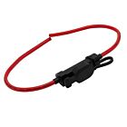 Techspan Tech-766266 Red Wire/Black Holder Fuse Holders (Pack of 25)