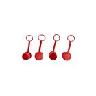 Techspan tech-767890 Red Connect+Protect Stud Caps (Pack of 4)