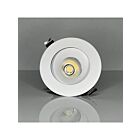 Turolight EDA-ECL-4-17W-MK9-120-347V-WH-0-10V 17W White 4" LED Regressed Gimbal Light