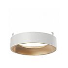 Turolight HS-VERS-12-WH-GD 12" White and Gold Deco Trim