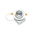 Turolight RGD-JH-9W-5CCT-120V-BN-D Brushed Nickel 9W LED 4" Swivel Downlight