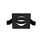 Turolight RGD-SMT-532-BK Black 3" Square Adjustable Surface Trim