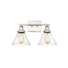 Savoy House Essentials 8-9130-2-109 Drake 2-Lights 120W Polished Nickel Vanity Light