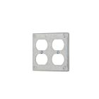 Vista Electrical 20111 4" Square Cover Double Duplex Oulet (Pack of 25)