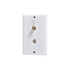 Vista Electrical B47180 Phone/Video Jack & Plate 75 Ohm (Pack of 10)