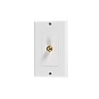Vista Electrical B48219 Decorative Cable Jack & Plate 75 Ohm (Pack of 10)