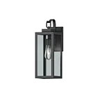 Votatec 12151M 1-Light 60W Black Outdoor Wall Light