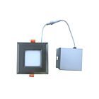 Votatec LSP4002-3way-BN Brushed Nickel 9W 4" Slim Square LED Panel Light CCT Selectable