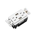 Votatec BAA-023-WH Tamper Resistant USB Charger & Duplex Receptacle