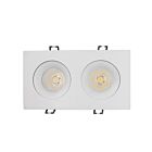 Votatec VO-SP3.5W24-120-D-5WAY-2H-WH 24W 4" Matte White Recessed Gimbal Light CCT Selectable