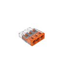 Wago 2773-403 32A Transparent Compact Pushwire Splicing Connector for Solid and Stranded Conductors (pack of 100)