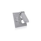 Leviton WM2SD-GY Metallic Two Gang Switch/Duplex