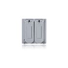 Leviton WM2V-GY Metallic Two Gang Vertical
