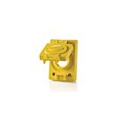 Leviton WTCVS-15 Yellow Single Inlet&Olet Cover