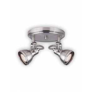 canarm polo 2 lights brushed nickel fixture icw622a02bn10