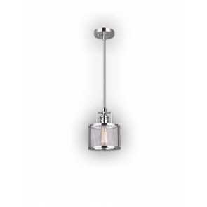 canarm beckett 1 light brushed nickel pendant light ipl626a01bn