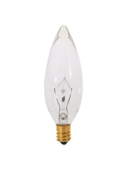 15W Candelabra BA9 Incandescent
