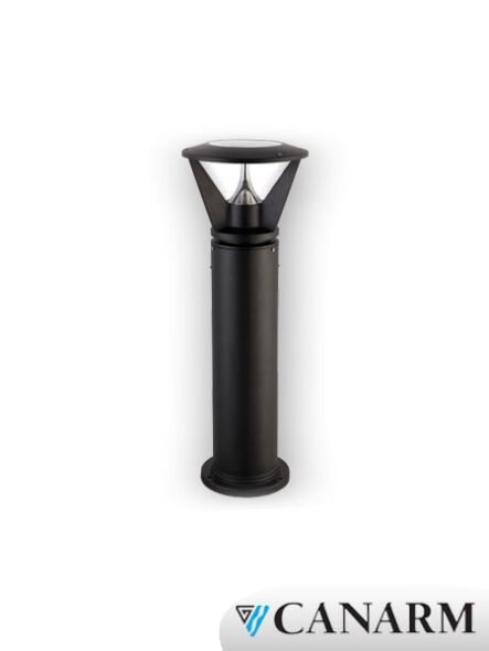 Canarm Outdoor Solar Post Light Black Finish SL003BK