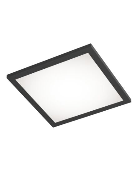 Artika durable and energy-efficient 12 watt square LED flush mount in matte black finish