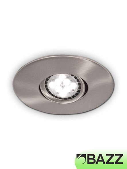bazz flex4 series low-profile 7w led recessed light brushed chrome trim 310lpl7b