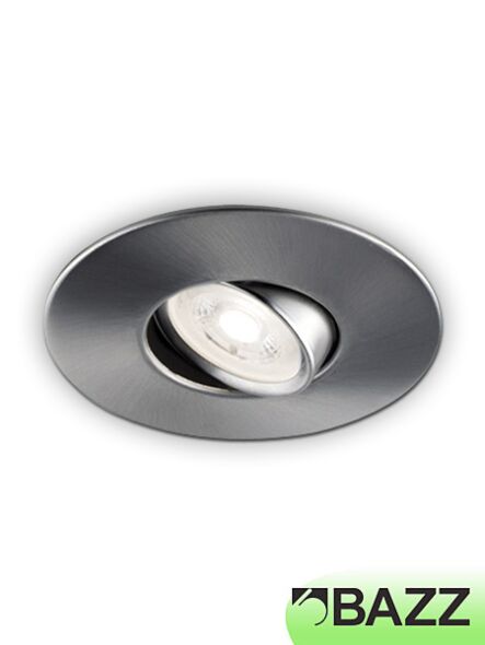 bazz flex low-profile 7w led recessed light brushed chrome 310lplab