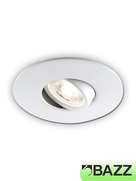 bazz flex low-profile 7w led recessed light matte white 310lplaw