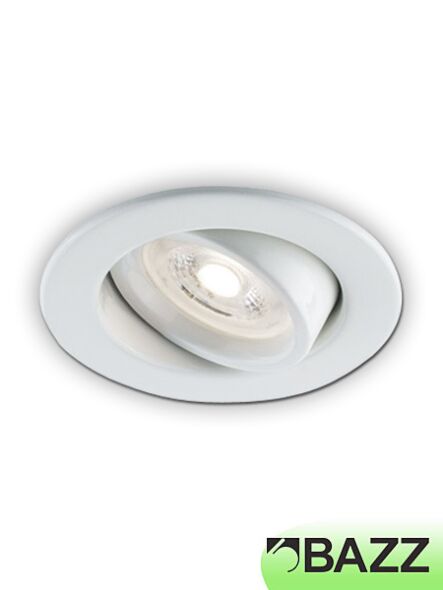bazz flex low-profile 7w led recessed light white 313lpaw4 (4-pk)