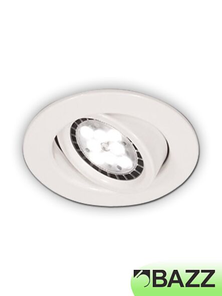 bazz flex3 series low-profile 7w led recessed light white trim 313lpl7w