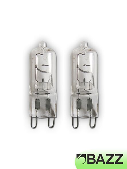 bazz 2 pack g9 halogen 40w bulb g9-2