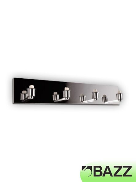 bazz lubik 4 light chrome wall light w13x44ch