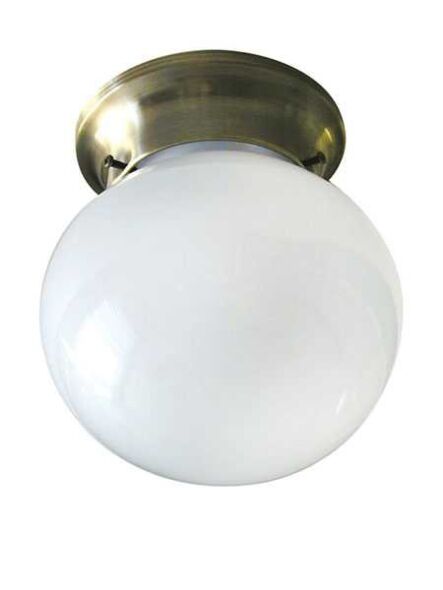 canarm icl9 ab 1-light antique brass ceiling light