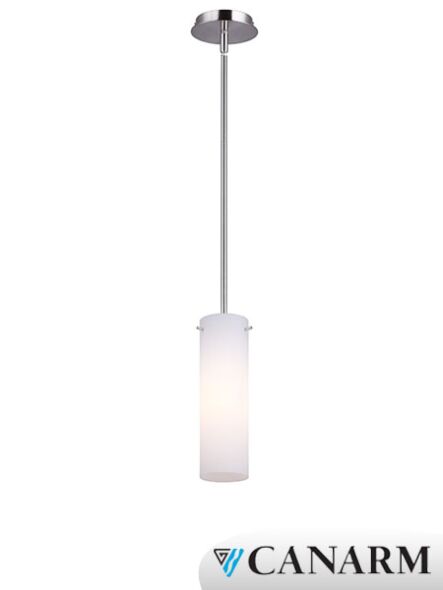 canarm marquis ipl393b01bn 1-light brushed nickel pendant light